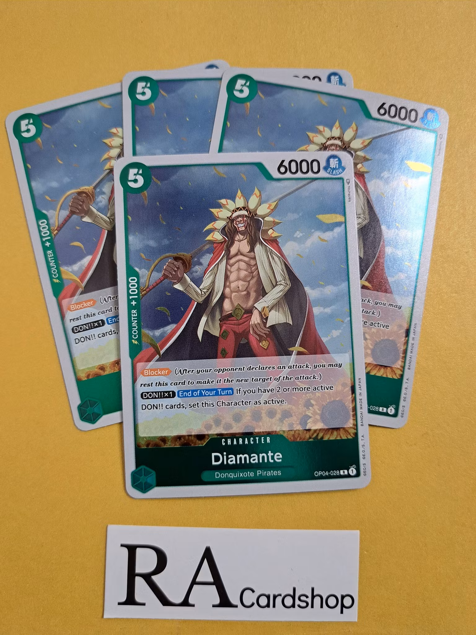 Diamante Rare Playset OP04-028 Kingdoms of Intrigue OP04 One Piece