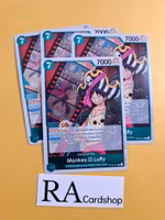 Monkey.D.Luffy Rare Playset Foil OP02-041 Paramount War One Piece Card Game
