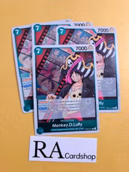 Monkey.D.Luffy Rare Playset Foil OP02-041 Paramount War One Piece Card Game