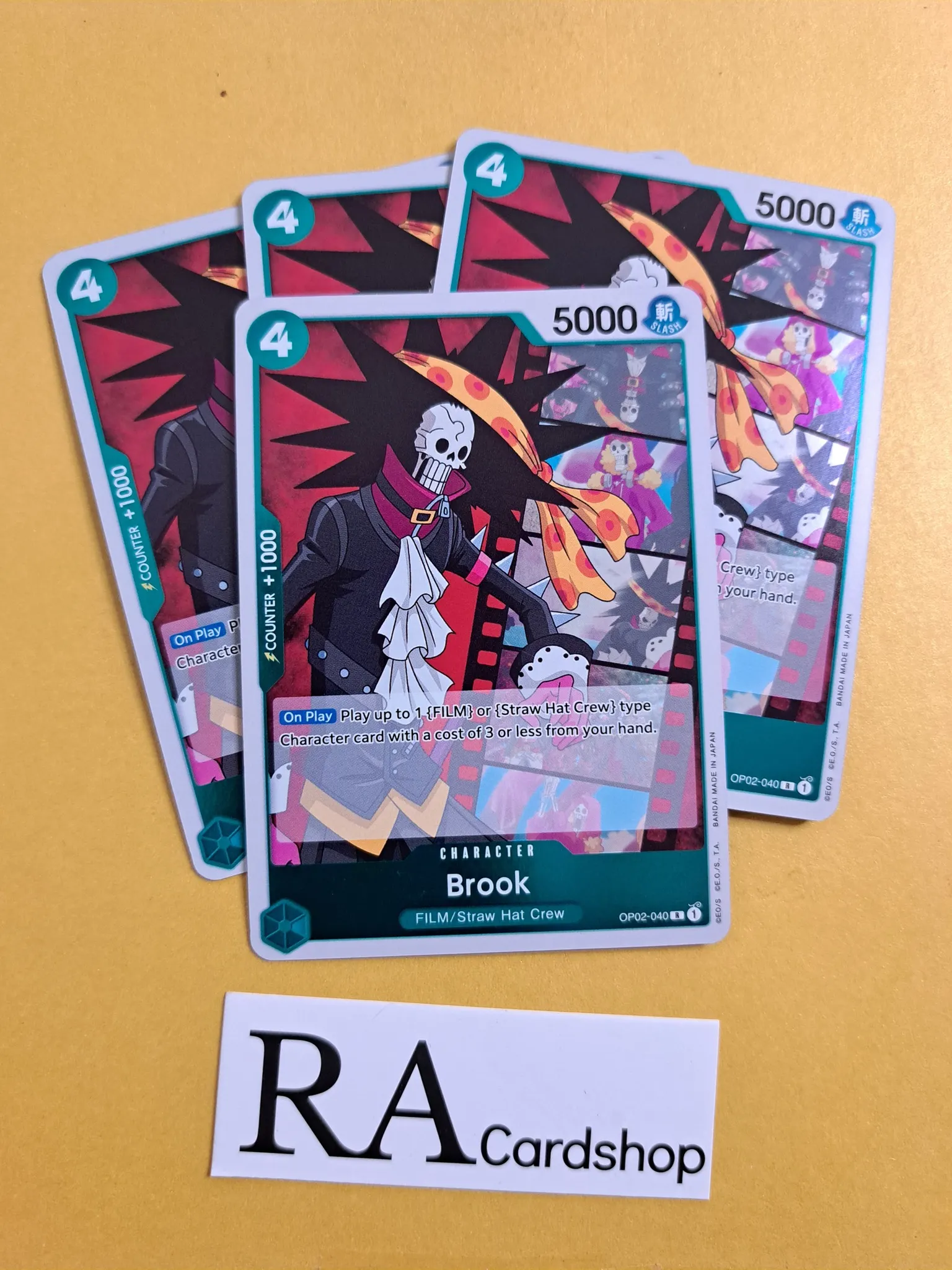 Brook Rare Foil Playset OP02-040 Paramount War One Piece Card Game - RA ...