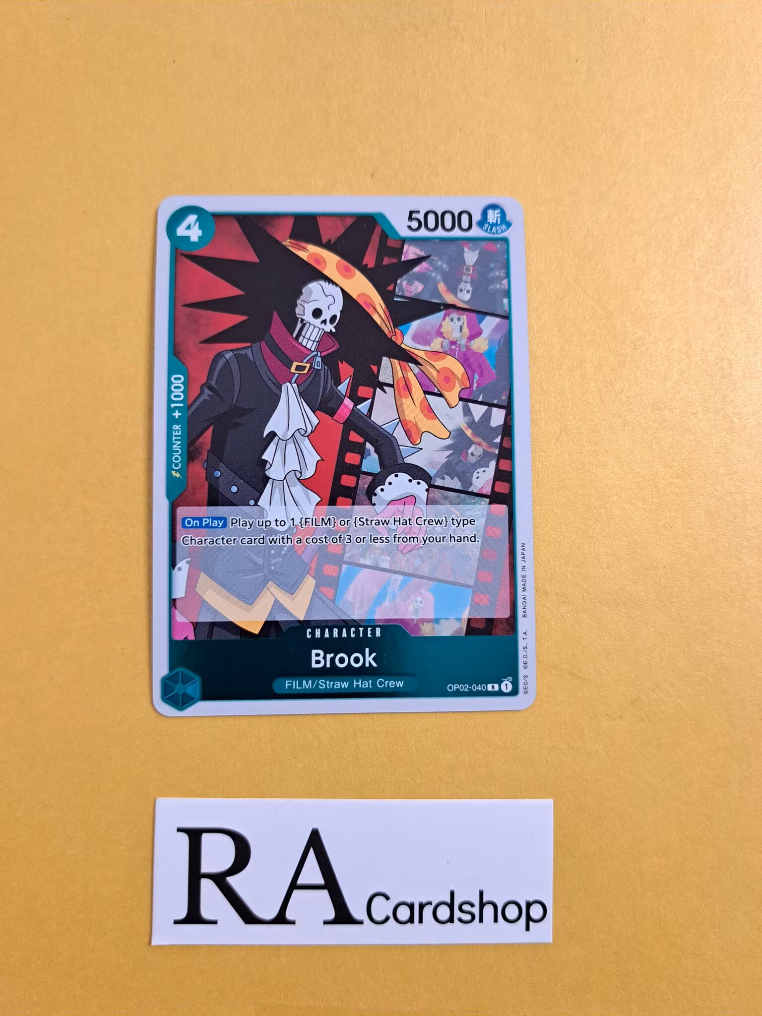 Brook Rare Foil OP02-040 Paramount War One Piece Card Game