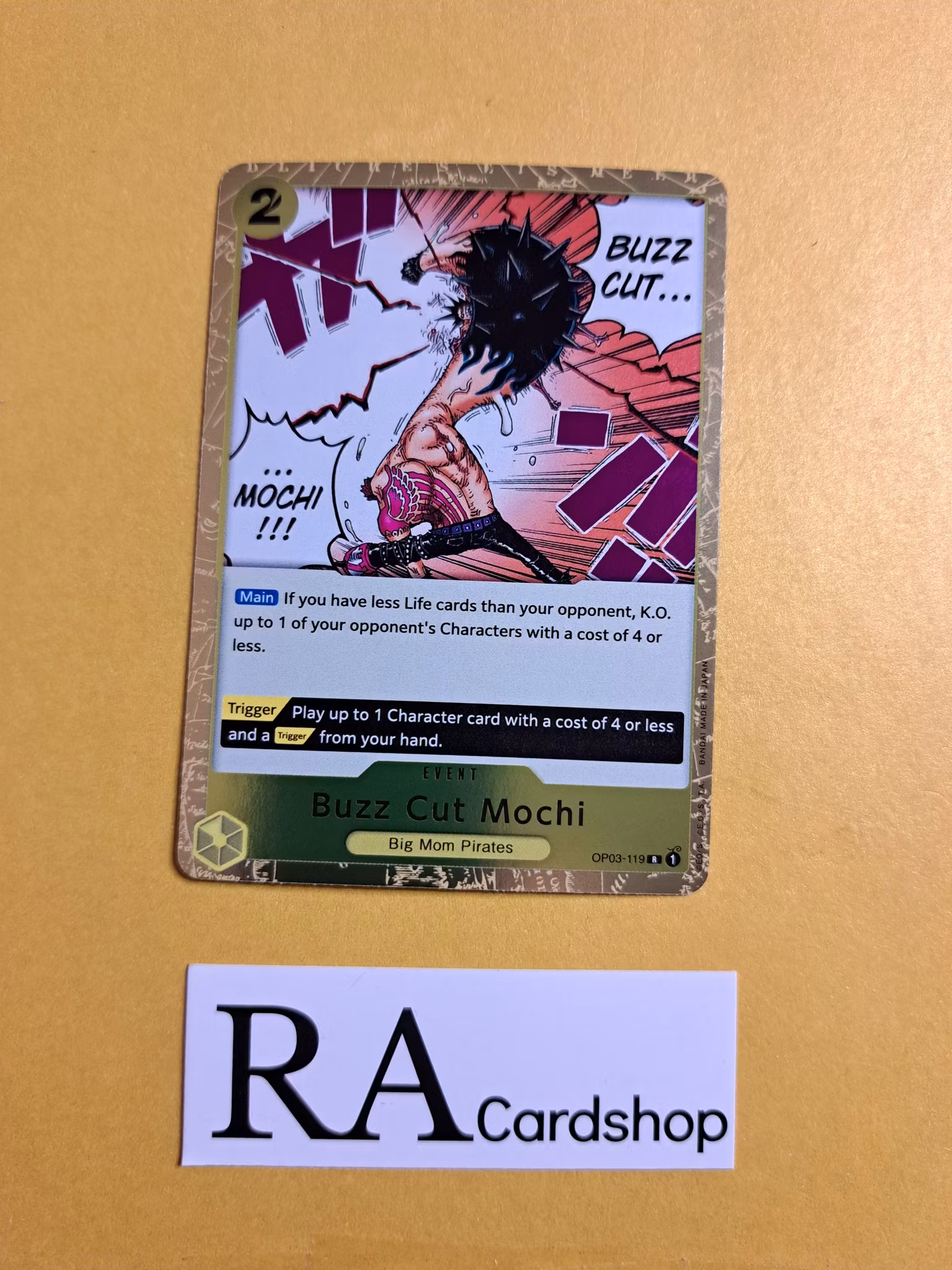 Buzz Cut Mochi Rare OP03-119 Pillar of Strenght One Piece