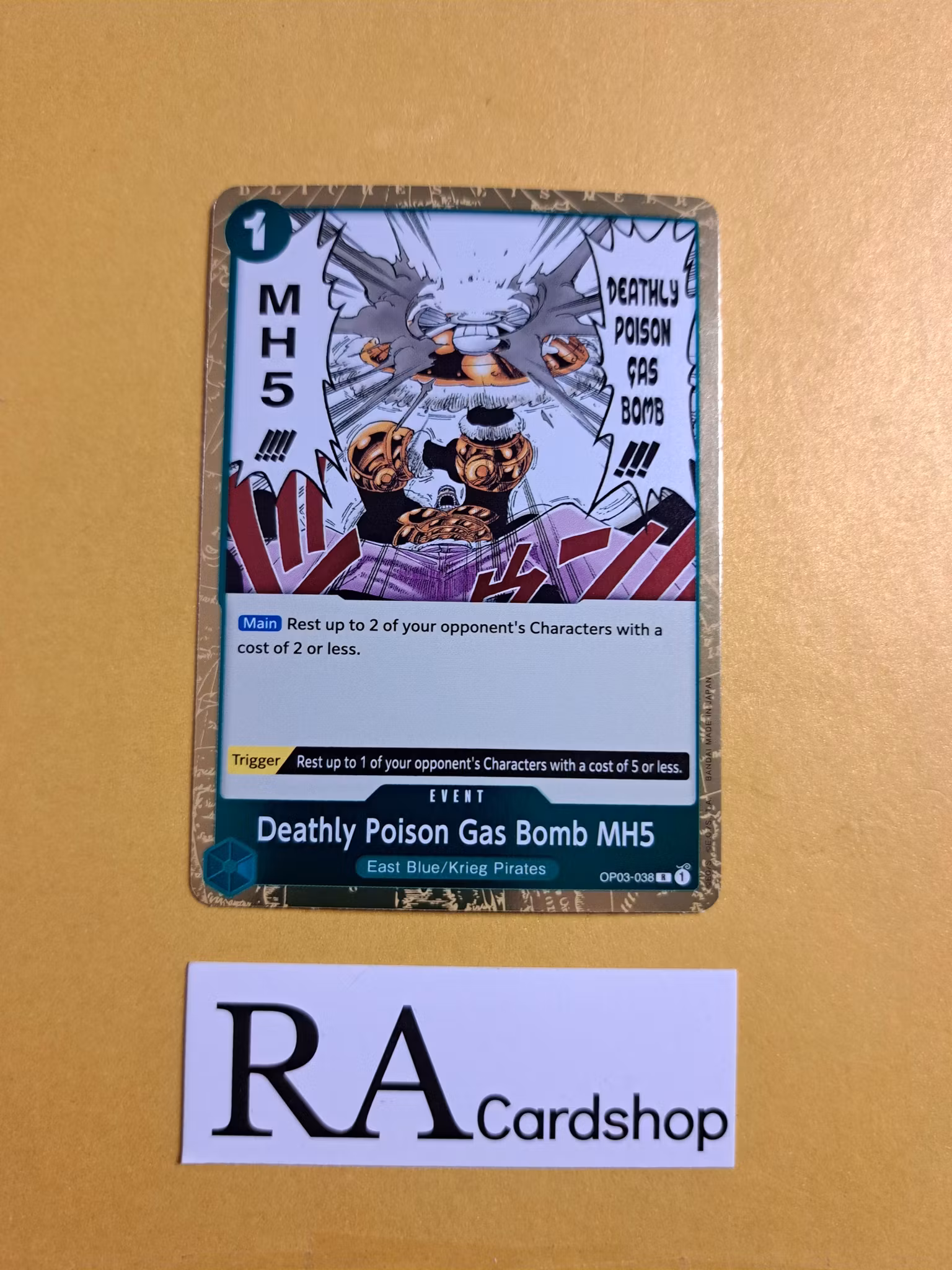 Deathly Poison Gas Bomb MH5 Rare OP03-038 Pillar of Strenght One Piece