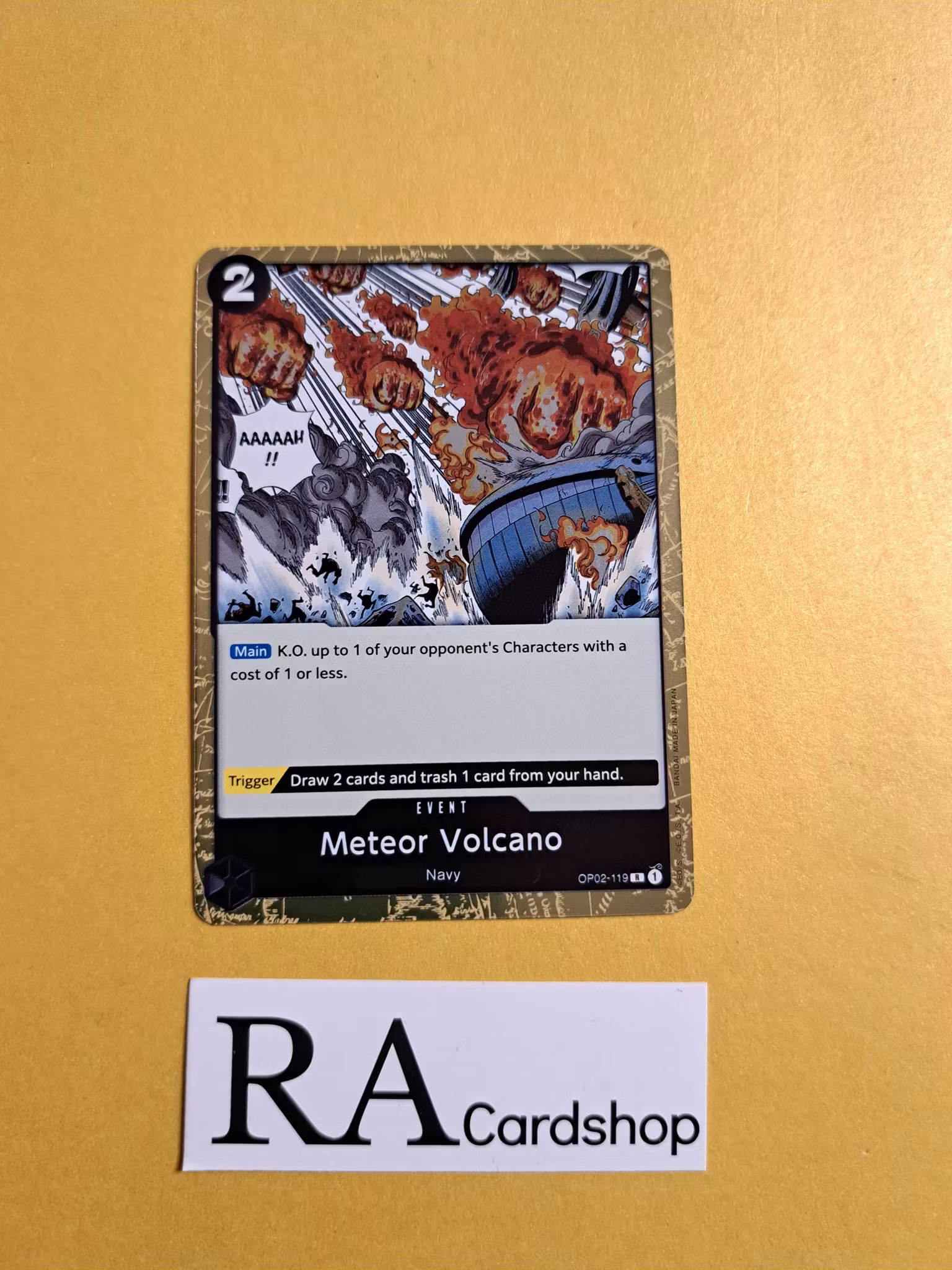 Meteor Volcano Rare OP02-119 Paramount War One Piece