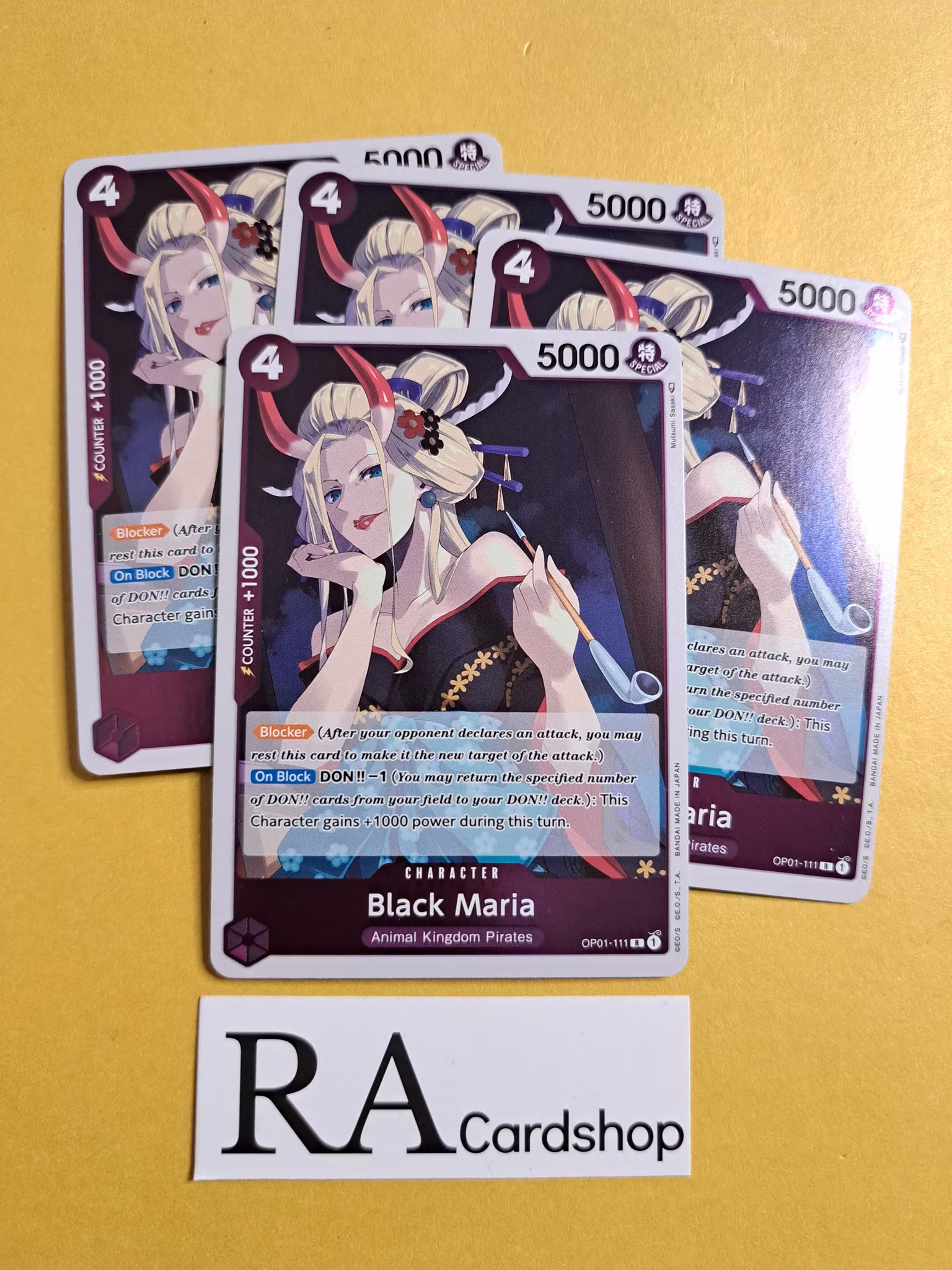 Black Maria Rare Playset OP01-111 Romance Dawn One Piece