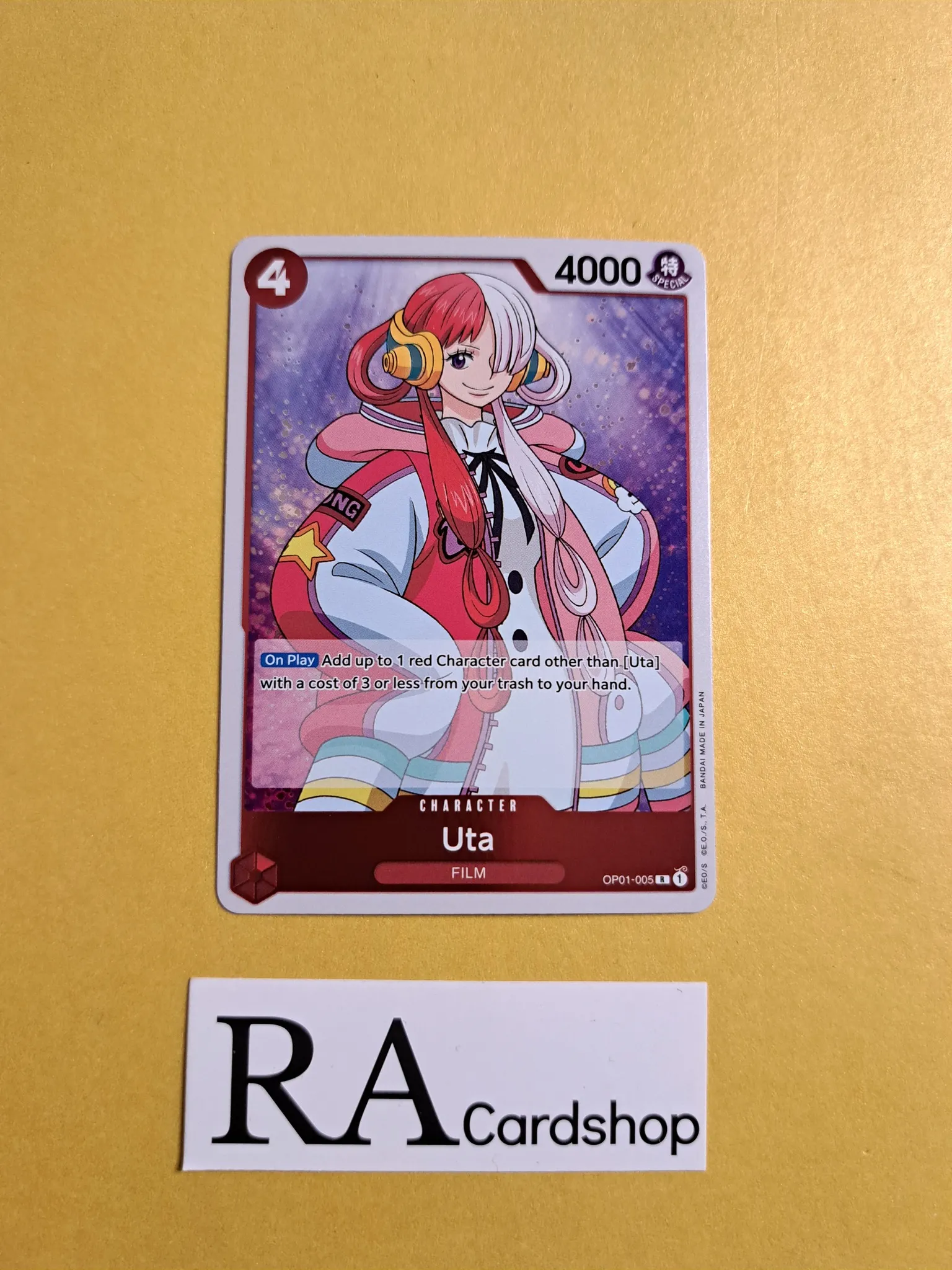 Uta Rare Foil OP01-005 Romance Dawn One Piece Card Game - RA Cardshop