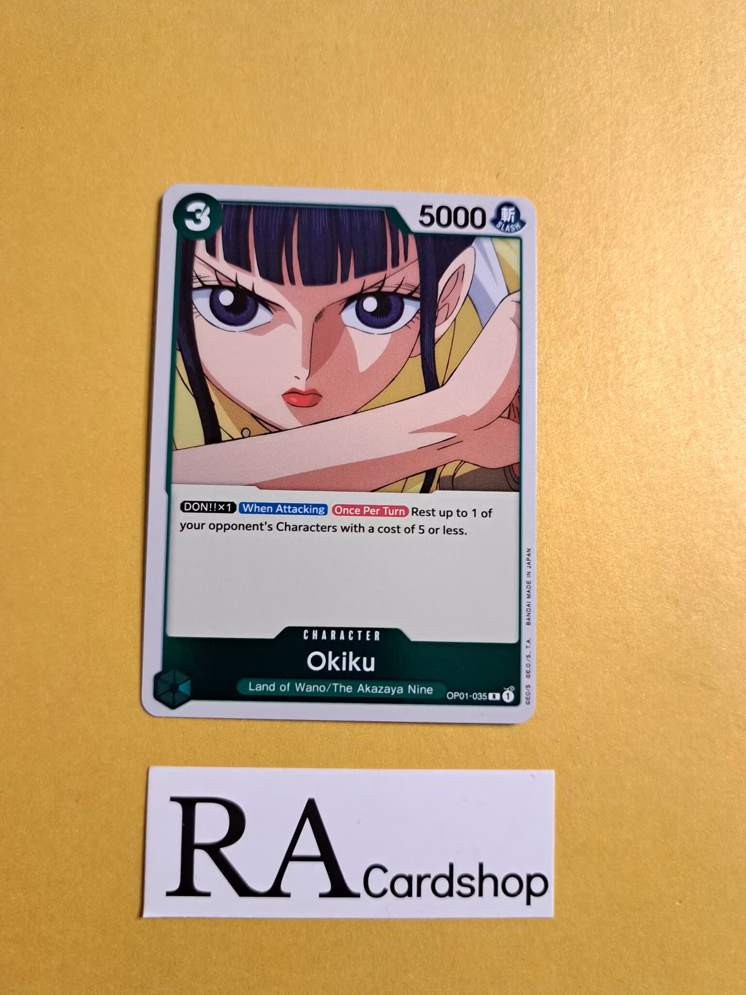 Okiku Rare Foil OP01-035 Romance Dawn One Piece Card Game