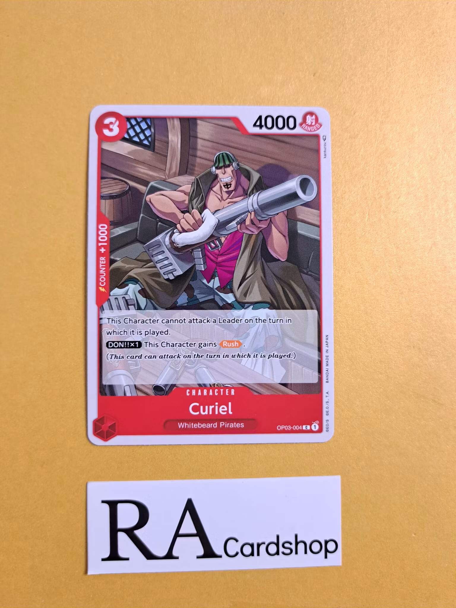 Curiel Common OP03-004 Pillar of Strenght One Piece Card Game