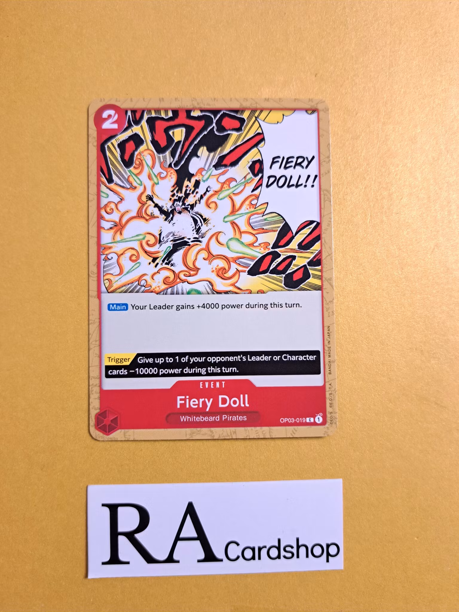 Fiery Doll Common OP03-019 Pillar of Strenght One Piece Card Game