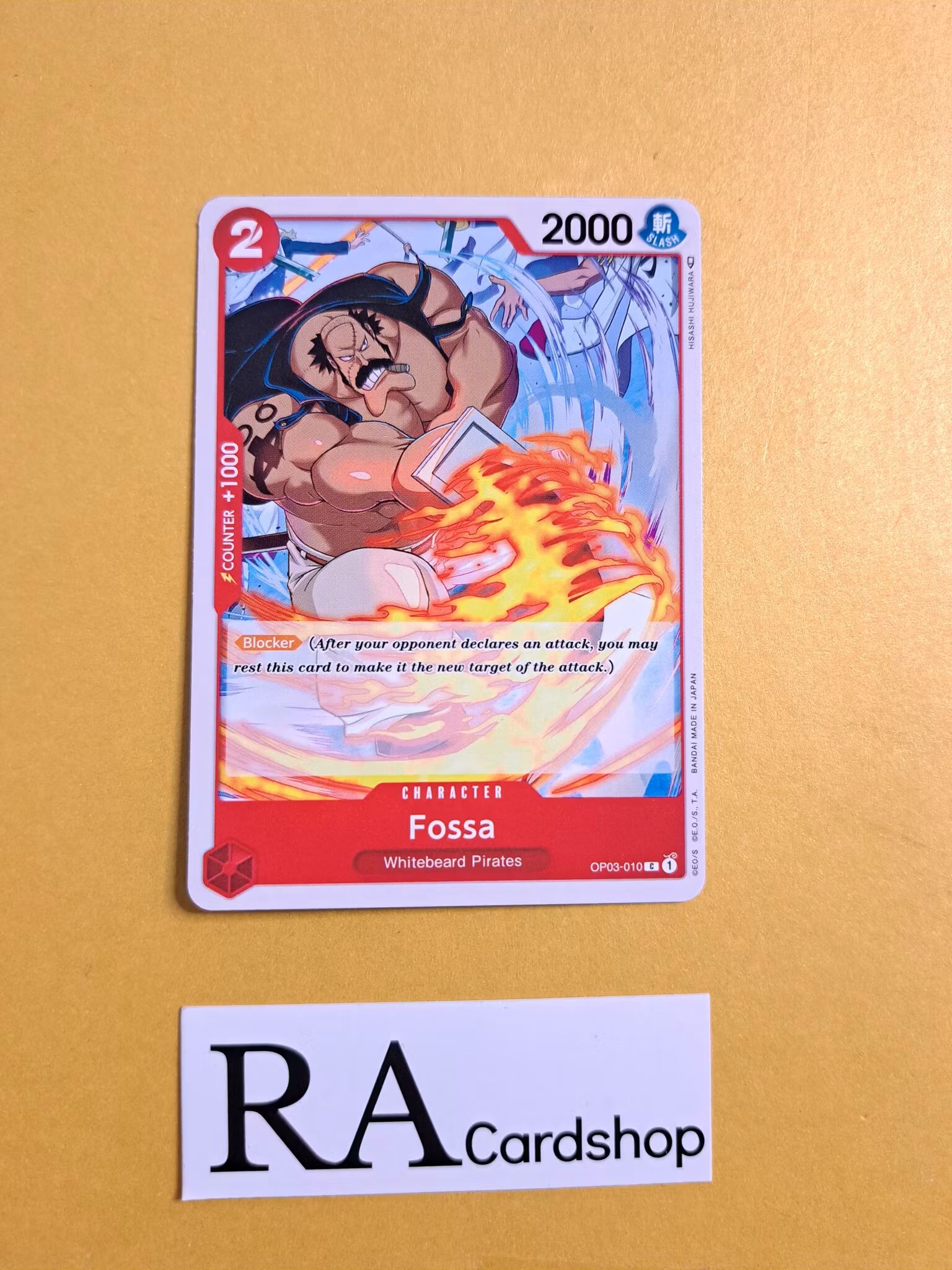 Fossa Common OP03-010 Pillar of Strenght One Piece Card Game