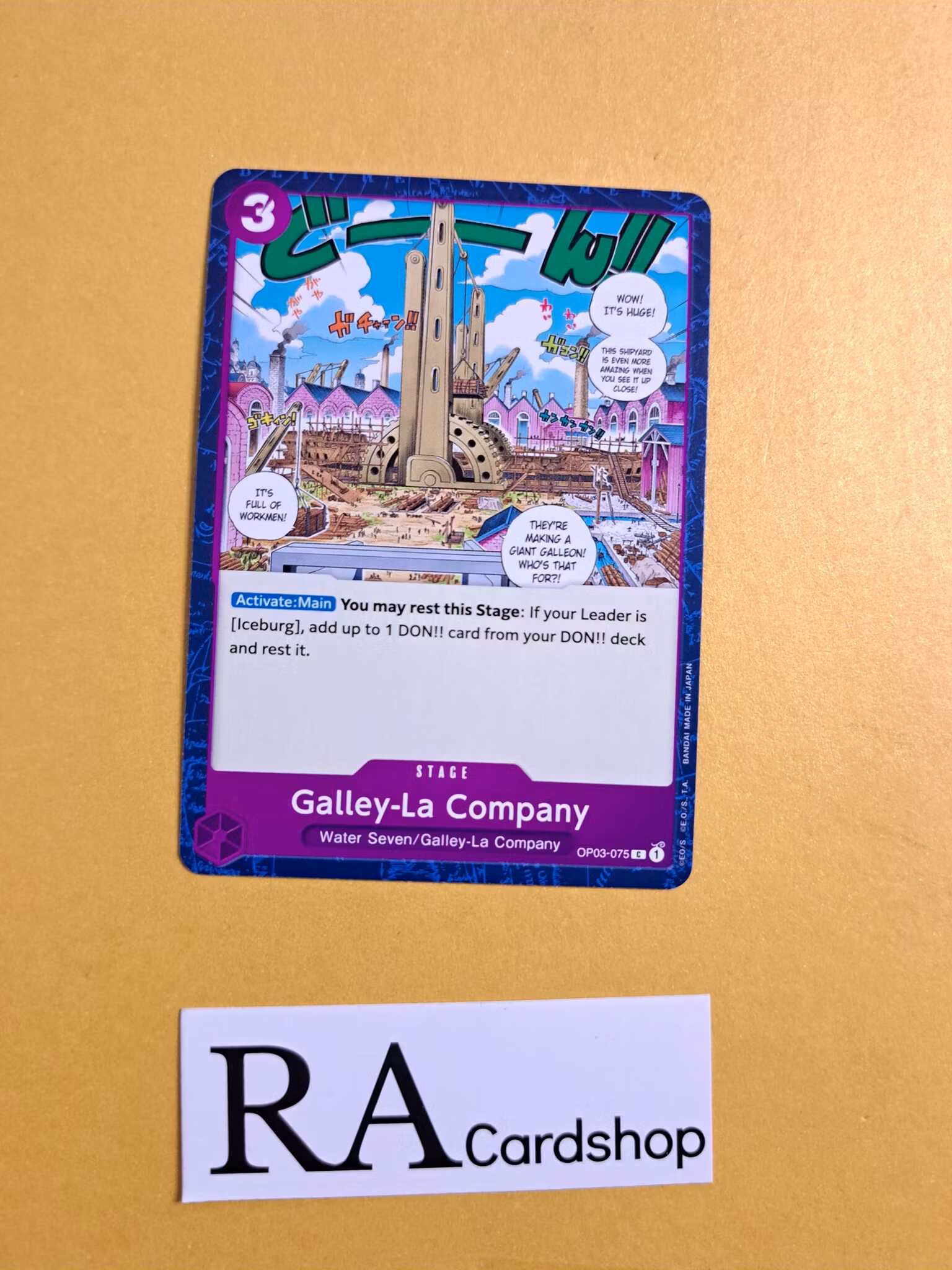 Galley-La Company Common OP03-075 Pillar of Strenght One Piece Card Game