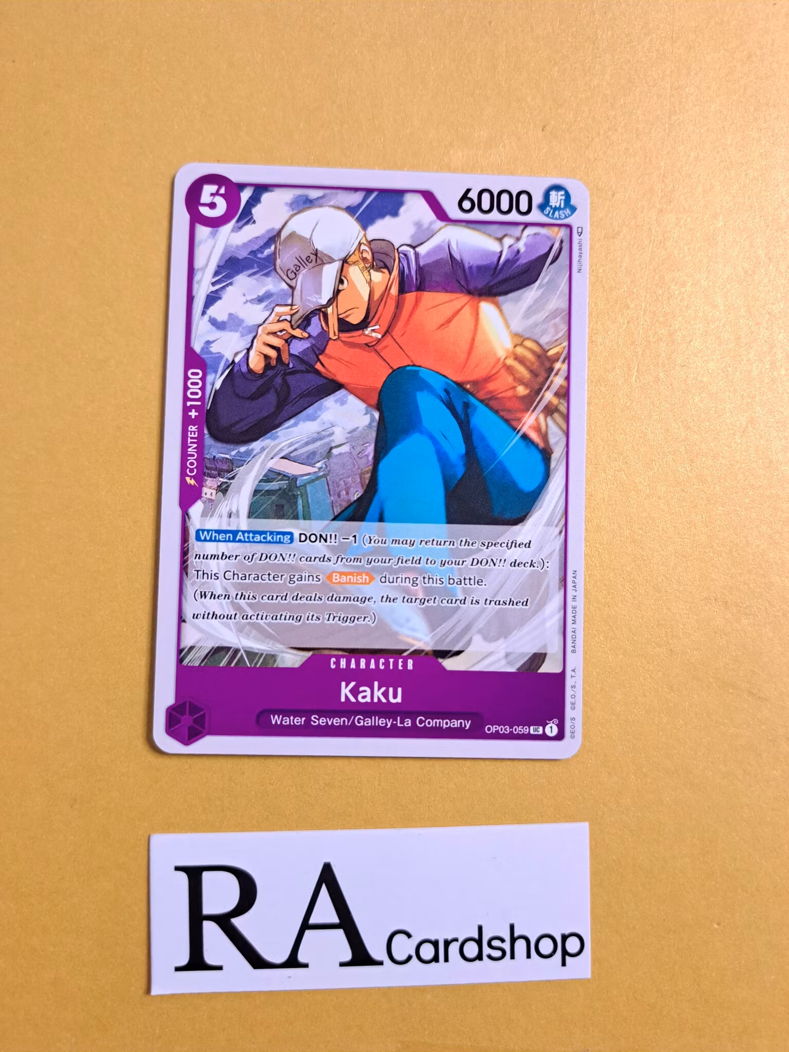 Kaku Uncommon OP03-059 Pillar of Strenght One Piece Card Game