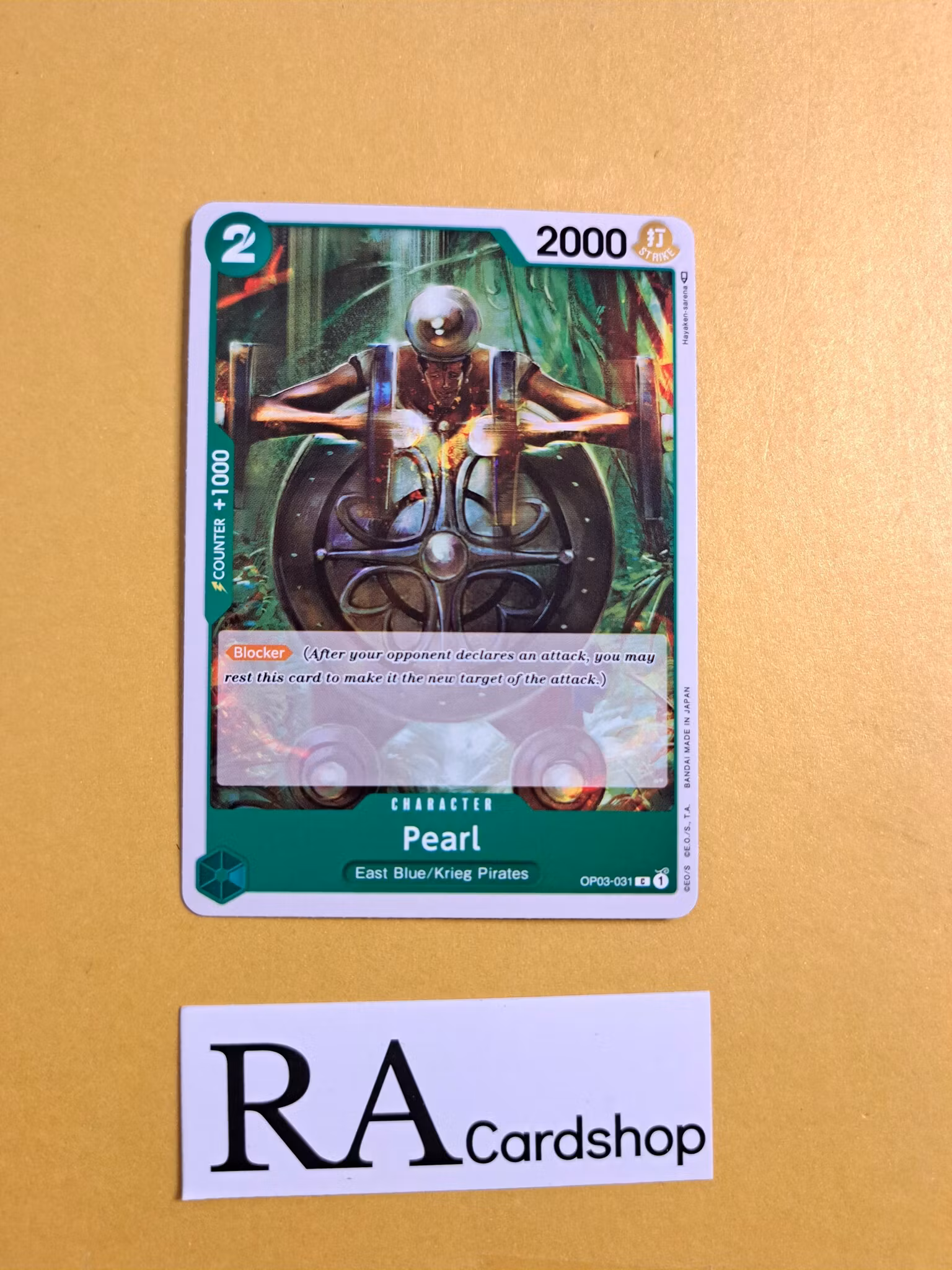 Pearl Common OP03-031 Pillar of Strenght One Piece Card Game