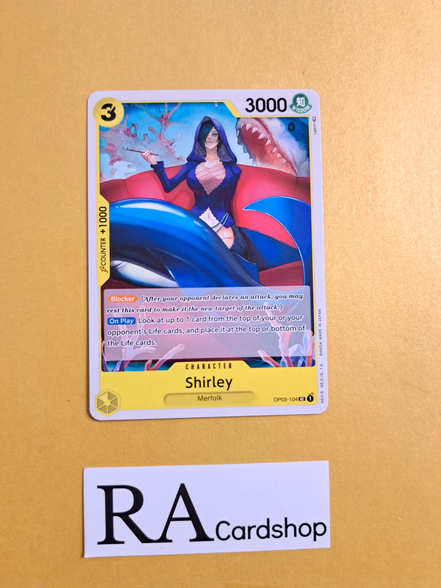 Shirley Uncommon OP03-104 Pillar of Strenght One Piece Card Game