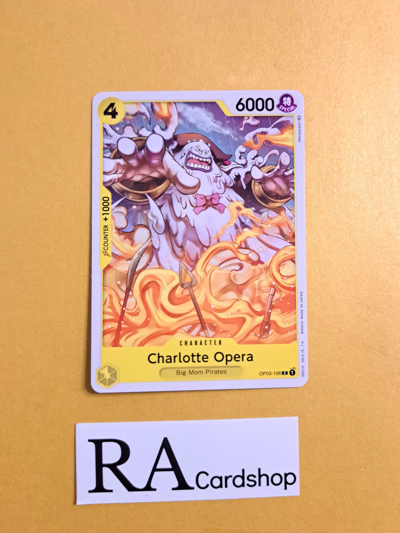 Charlotte Opera Common OP03-106 Pillar of Strenght One Piece Card Game