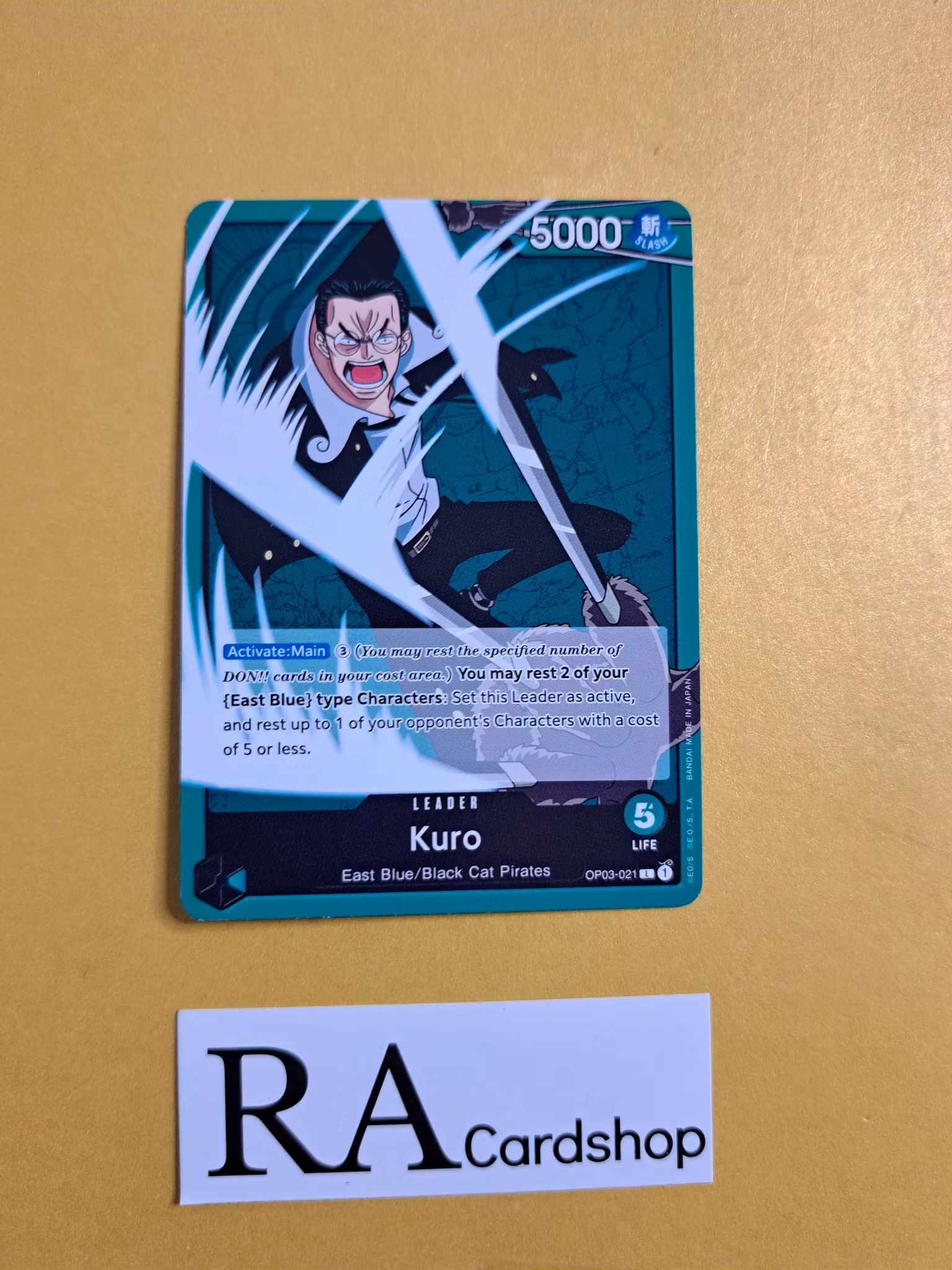 Kuro Leader OP03-021 Pillar of Strenght One Piece Card Game