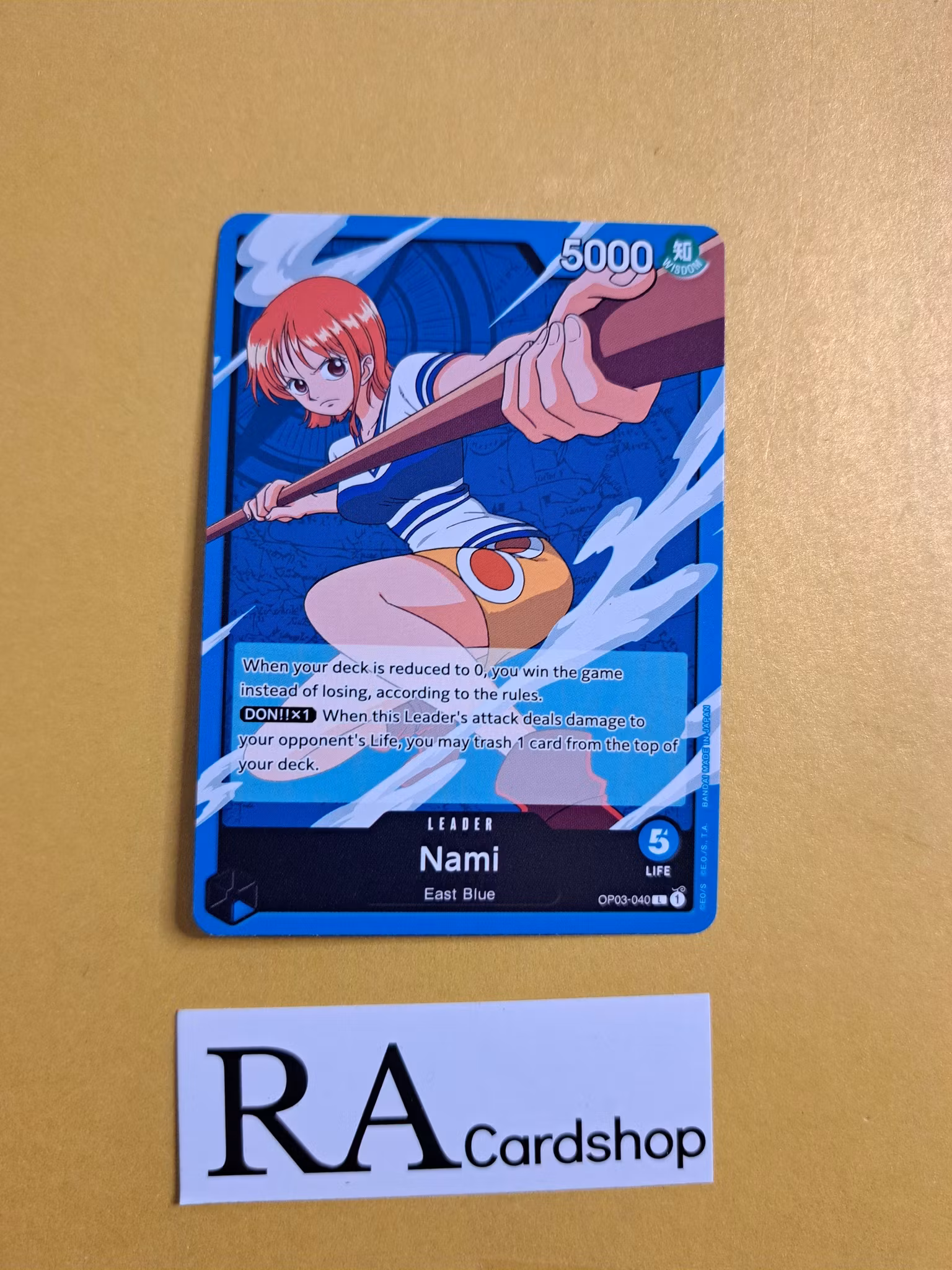 Nami Leader OP03-040 Pillar of Strenght One Piece Card Game