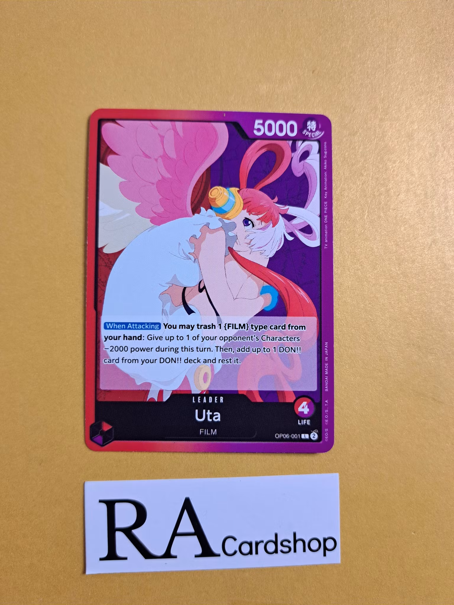 Uta Leader OP06-001 Wings of the Captain OP06 One Piece Card Game
