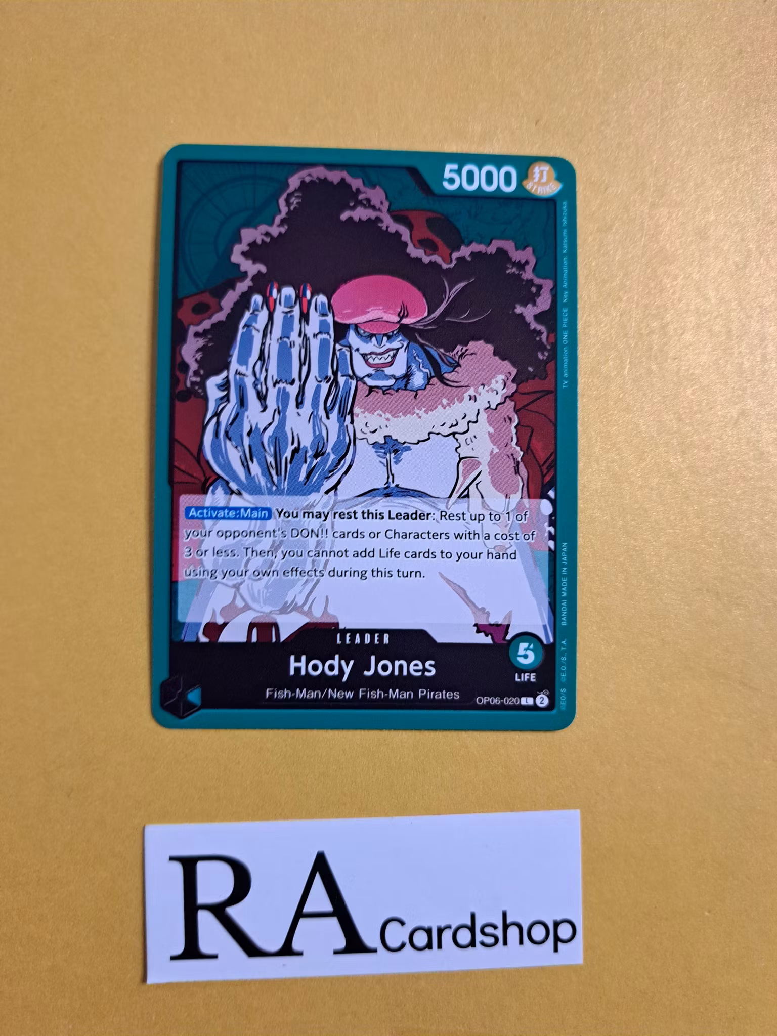 Hody Jones Leader OP06-020 Wings of the Captain OP06 One Piece Card Game