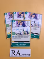 One, Two, Jango Uncommon Full Playset OP03-039 Pillar of Strenght One Piece Card Game