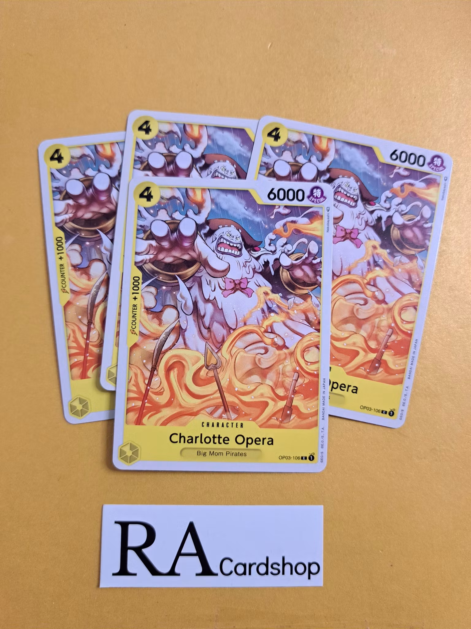 Charlotte Opera Common Full Playset OP03-106 Pillar of Strenght One Piece Card Game