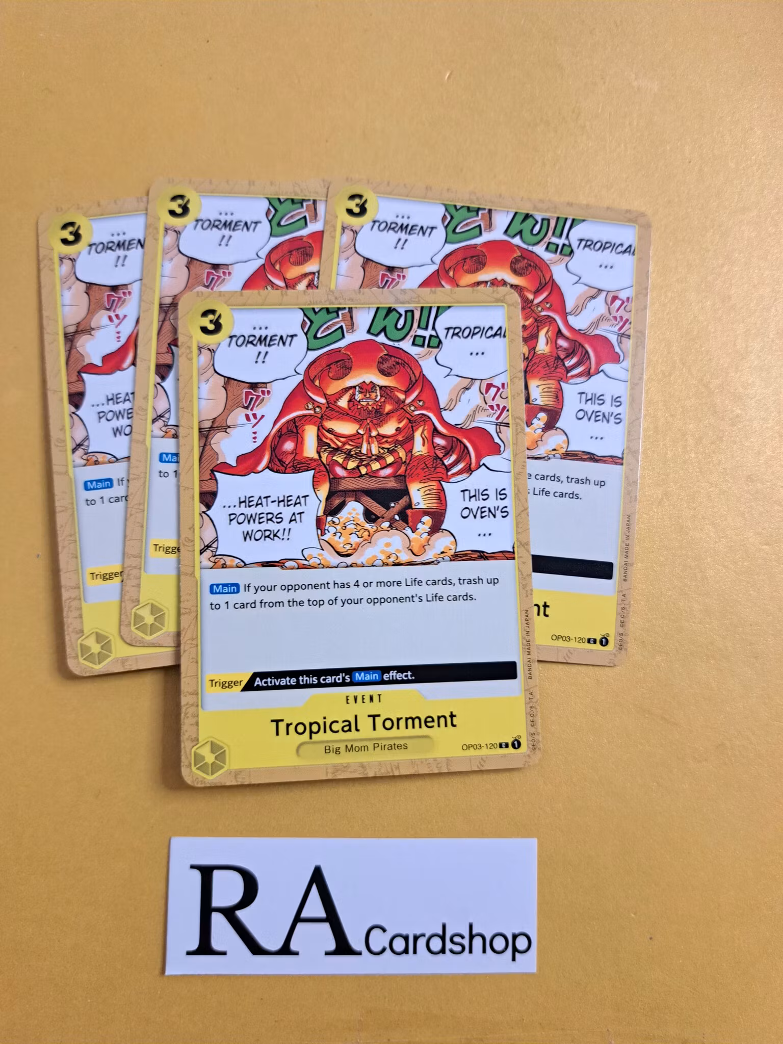 Tropical Torment Common Full Playset OP03-120 Pillar of Strenght One Piece Card Game