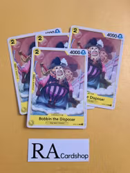 Bobbin the Disposer Common Full Playset OP03-103 Pillar of Strenght One Piece Card Game