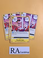 Thunder Bolt Common Full Playset OP03-121 Pillar of Strenght One Piece Card Game