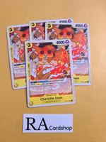 Charlotte Oven Uncommon Full Playset OP03-105 Pillar of Strenght One Piece Card Game