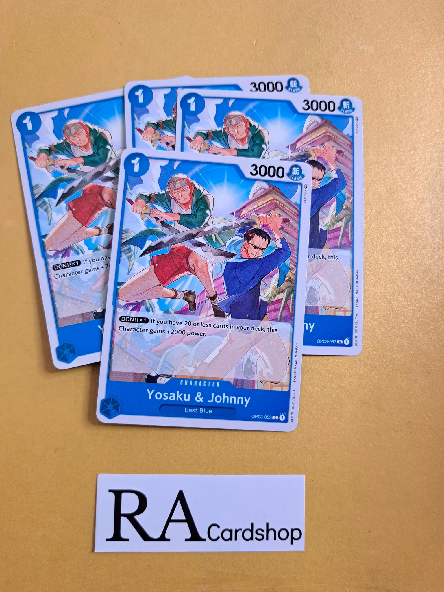 Yosaku & Johnny Common Full Playset OP03-053 Pillar of Strenght One Piece Card Game