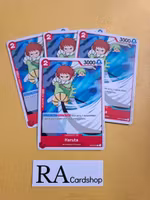Haruta Common Full Playset OP03-009 Pillar of Strenght One Piece Card Game
