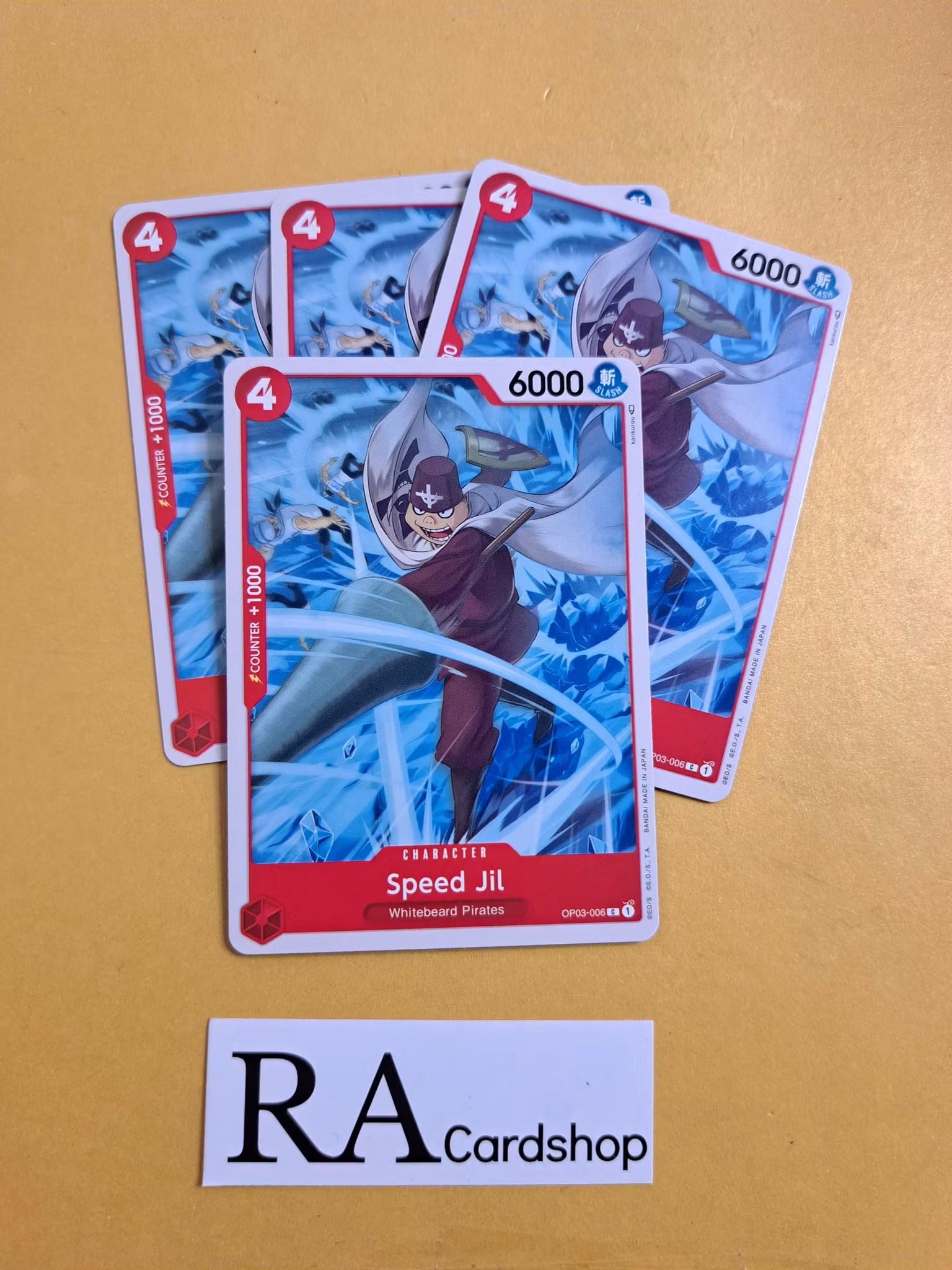 Speed Jill Common Full Playset OP03-006 Pillar of Strenght One Piece Card Game