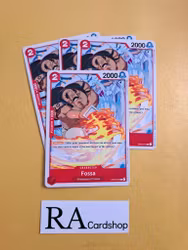 Fossa Common Full Playset OP03-010 Pillar of Strenght One Piece Card Game