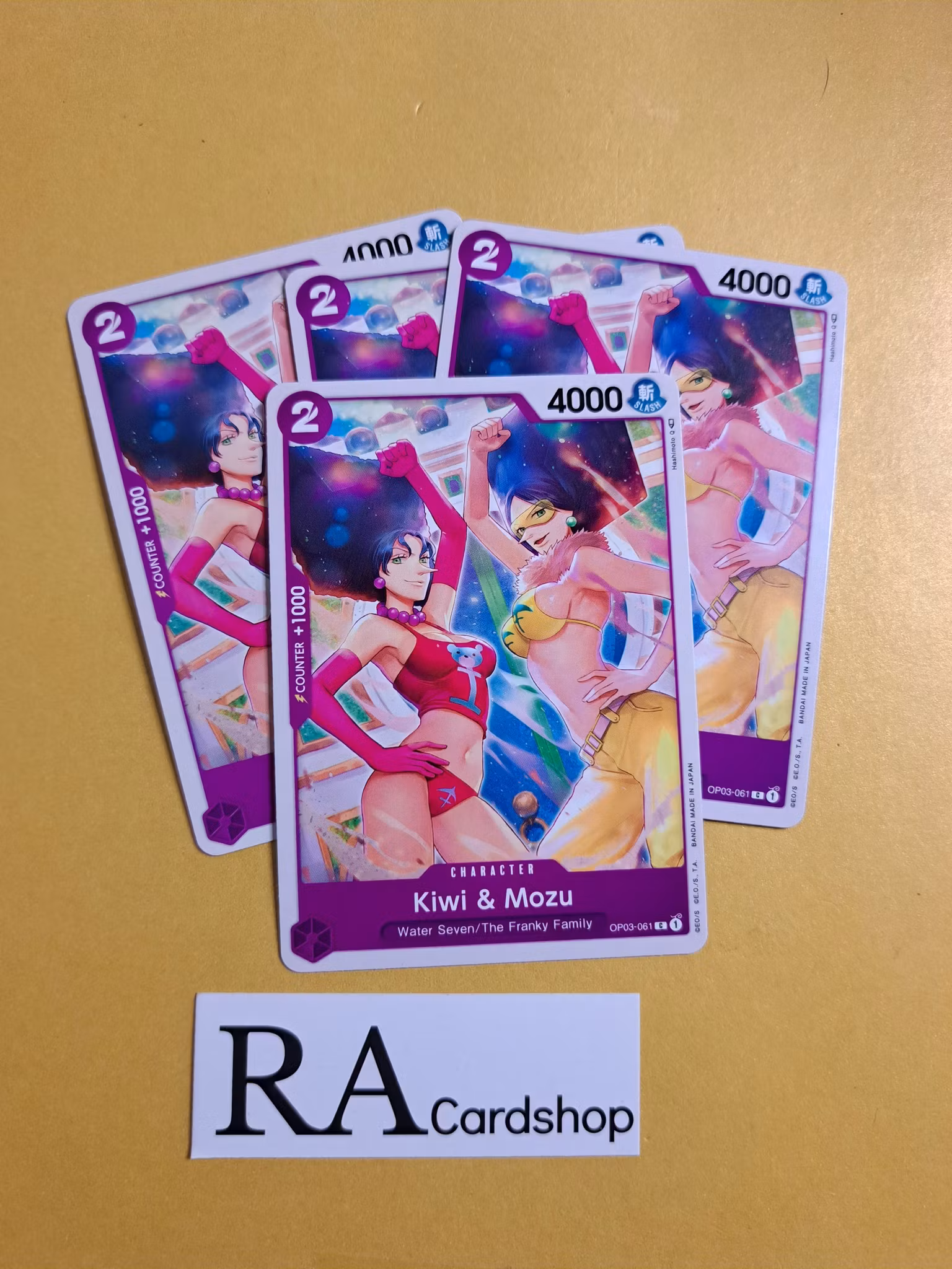 Kiwi & Mozu Common Full Playset OP03-061 Pillar of Strenght One Piece Card Game