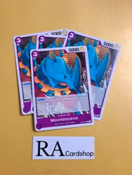 Minorhinoceros Common Full Playset OP03-069 Pillar of Strenght One Piece Card Game