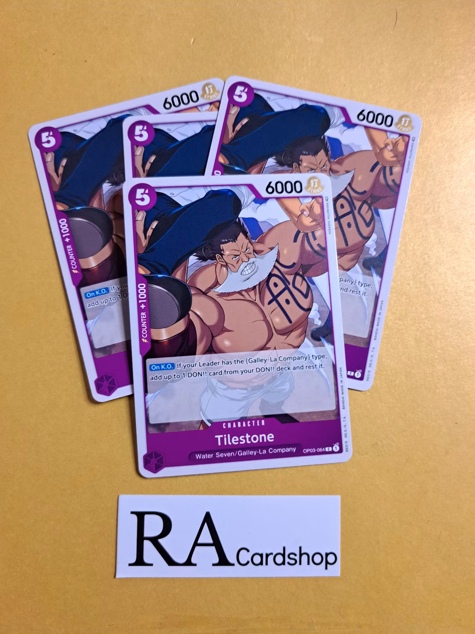 Tilestone Common Full Playset OP03-064 Pillar of Strenght One Piece Card Game