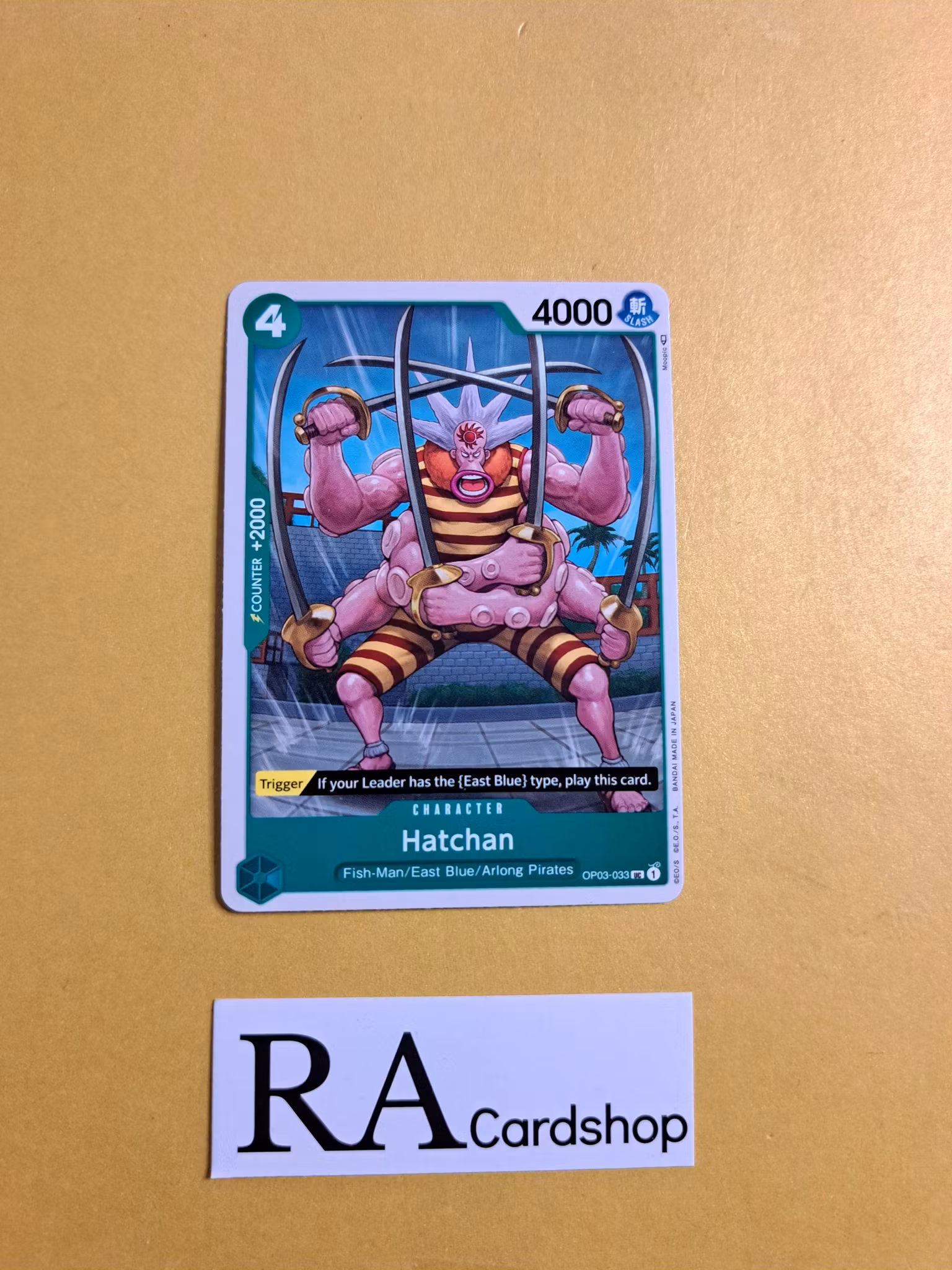 Hatchan Uncommon OP03-033 Pillar of Strenght One Piece Card Game