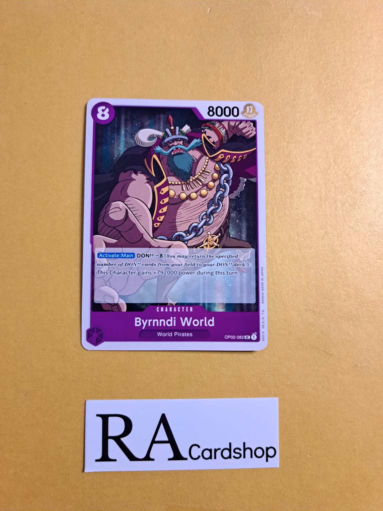 Byrnndi World Uncommon OP02-082 Paramount War One Piece Card Game