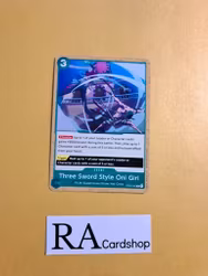 Three Sword Style Oni Giri Common OP02-045 Paramount War One Piece Card Game