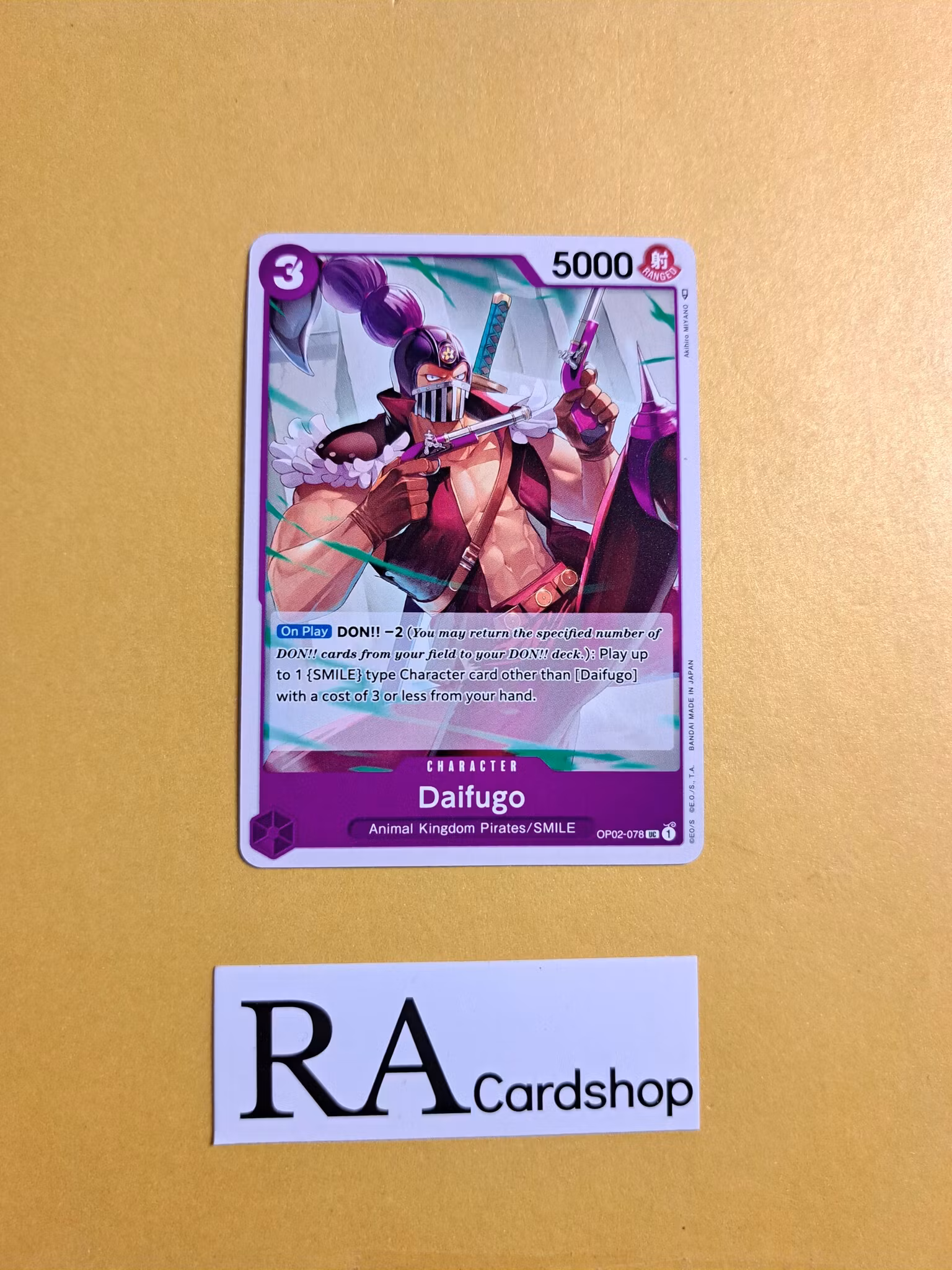 Daifugo Uncommon OP02-078 Paramount War One Piece Card Game