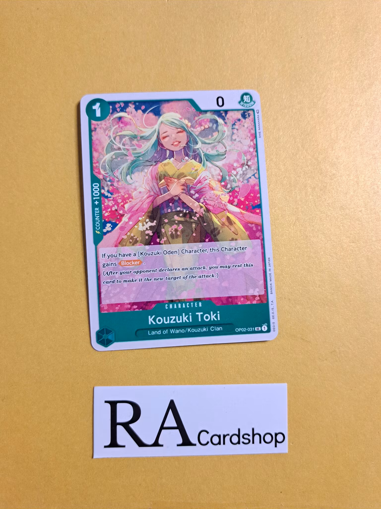 Kouzuki Toki Uncommon OP02-031 Paramount War One Piece Card Game