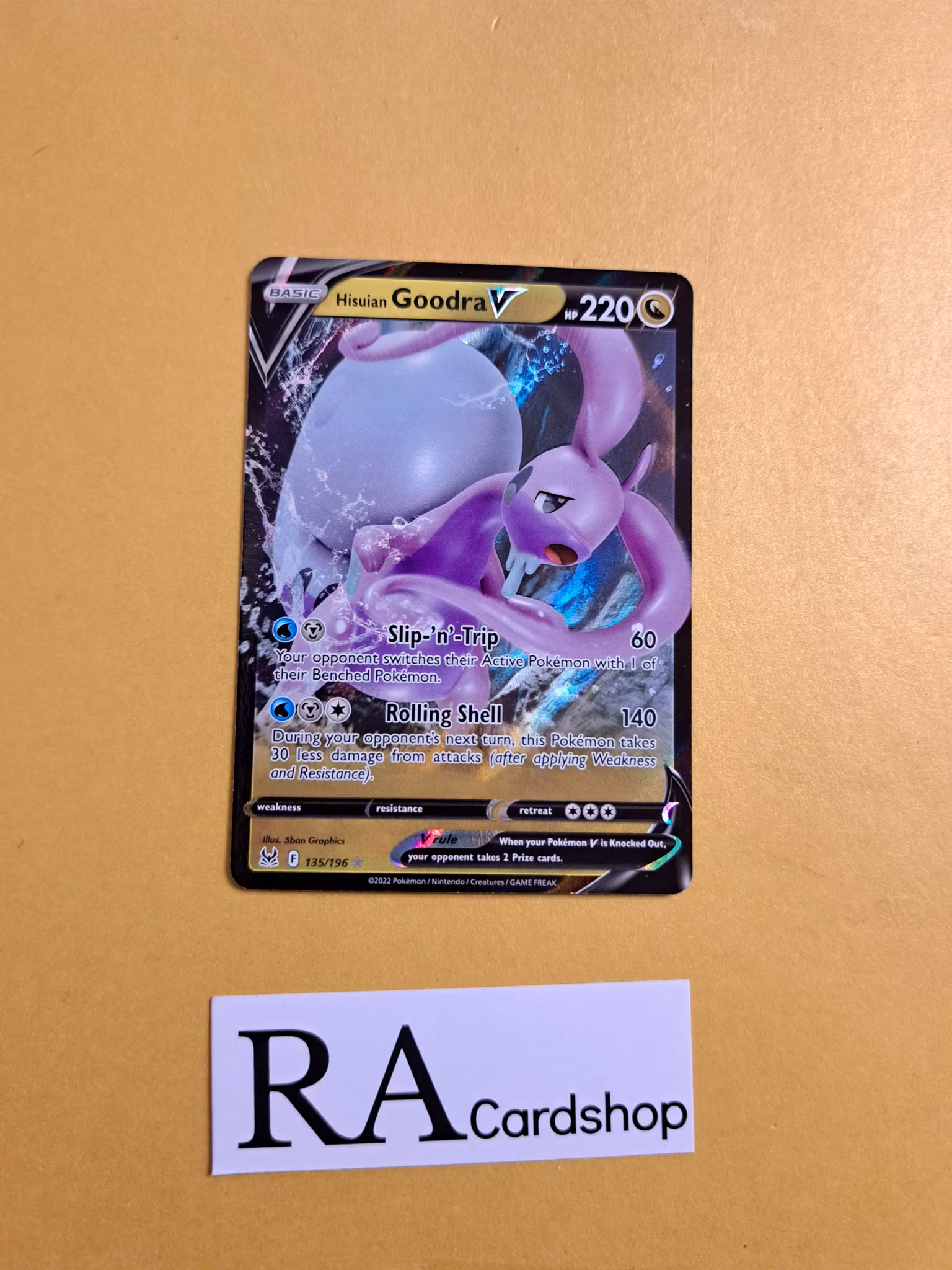 Hisuian Goodra V Ultra Rare 135/196 Lost Origin Pokemon