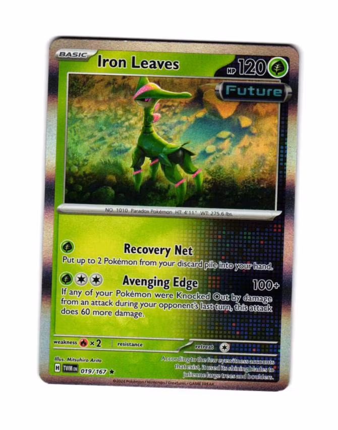 Iron Leaves Holo Rare 019/167 Twilight Masquerade Pokemon