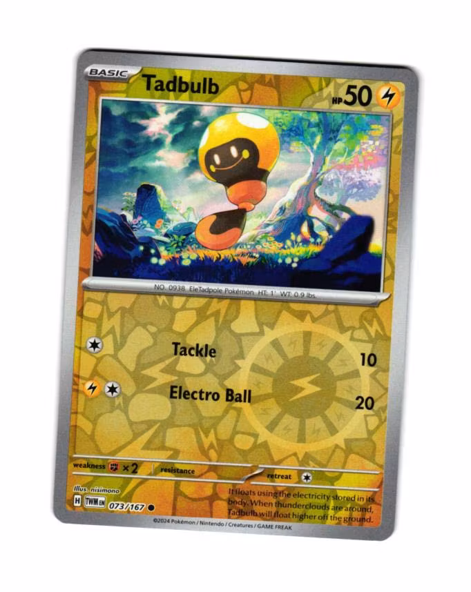 Tadbulb Reverse Holo Common 073/167 Twilight Masquerade Pokemon