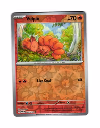 Vulpix Reverse Holo Common 026/167 Twilight Masquerade Pokemon
