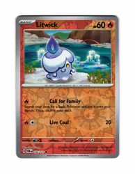 Litwick Reverse Holo Common 036/167 Twilight Masquerade Pokemon
