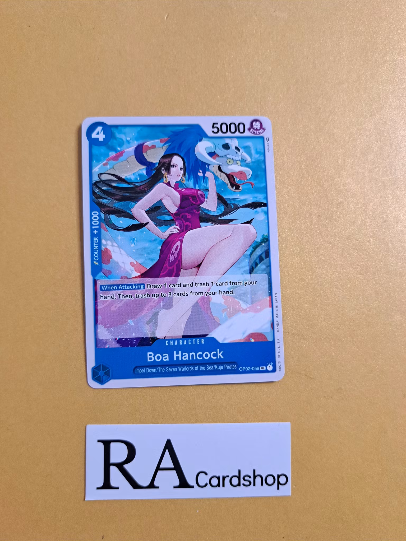 Boa Hancock Uncommon OP02-059 Paramount War One Piece Card Game