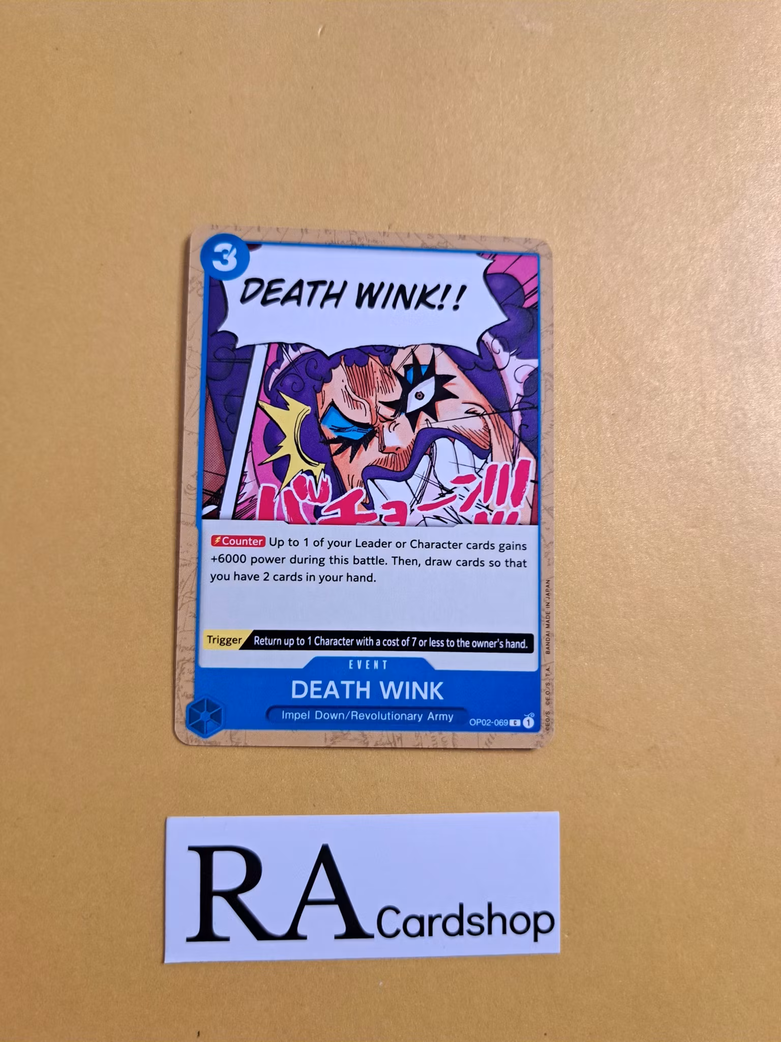 DEATH WINK Common OP02-069 Paramount War One Piece Card Game