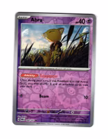 Abra Reverse Holo Common 080/167 Twilight Masquerade Pokemon