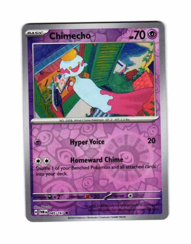 Chimecho Reverse Holo Common 085/167 Twilight Masquerade Pokemon